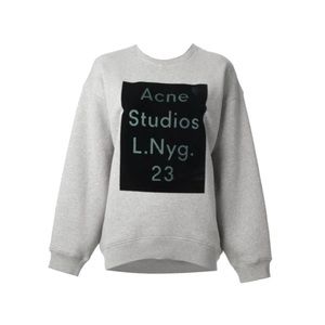 ACNE STUDIOS GREY CREWNECK SWEATER